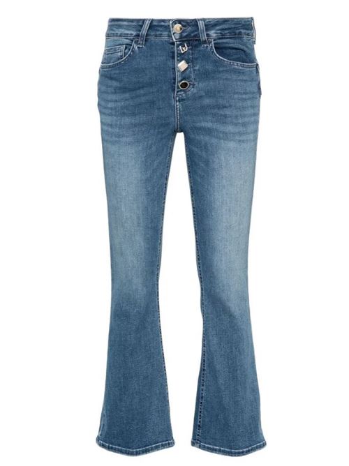 Cropped jeans in stretch cotton denim Liu Jo | UA4040D4615.78692